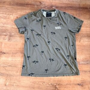 Denim & Flower Ricky Singh Olive Green Medium Men's Shirt